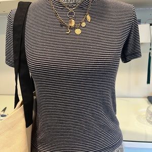 Brandy Melville simple striped Tee Shirt